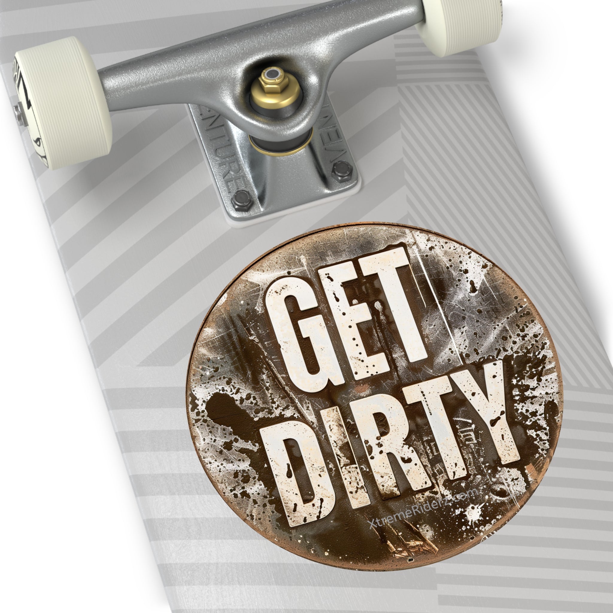 Get Dirty ATV- Xtreme Riderz - Round Vinyl Sticker